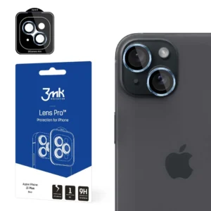 3mk Lens Protection Pro Camera Cover with Blue Frame for iPhone 15 Plus