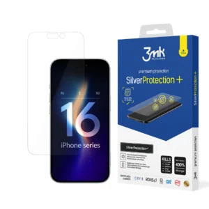 Antibacterial protective film 3mk SilverProtection+ for iPhone 16