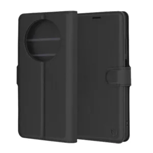 Techsuit - Leather Folio - Oppo Reno12 F 4G / Reno12 F 5G / Reno12 FS - Black