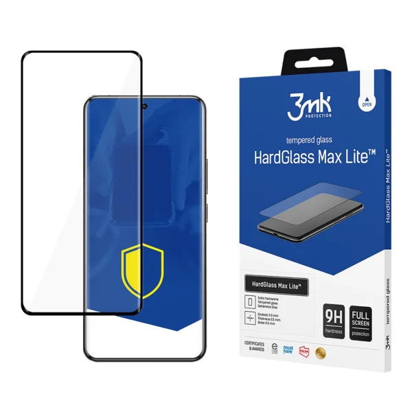 Tempered glass 3mk HardGlass Max Lite Black for Xiaomi 14T Pro