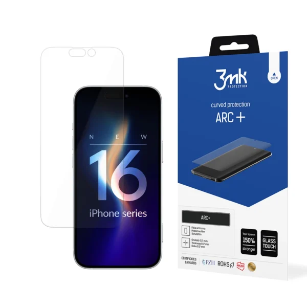 3mk ARC+ protective film for iPhone 16