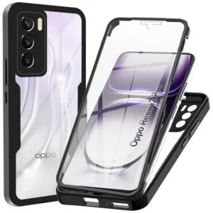 Techsuit - ColorVerse 360 Series + Screen Protector - Oppo Reno12 - Black