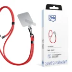 Smartphone Lanyard 3mk EasyClip - Red