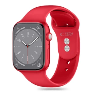 Tech-Protect Silicone Strap for Apple Watch 6 / 7 / 8 / 9 / 10 / SE / Ultra 1 / 2 (44/45/46/49 mm) - Red