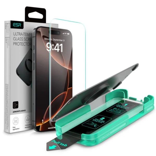 ESR Armorite Tempered Glass with Applicator for iPhone 16 Pro