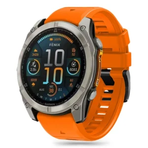 Tech-Protect Silicone Line Strap for Garmin Fenix 5X / 5X Plus / 6X / 6X Pro / 7X / 8 (51 mm) - Orange