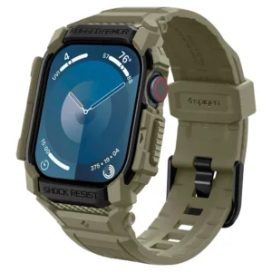 Spigen Rugged Armor ”Pro” Strap for Apple Watch 10 (46MM) - Green