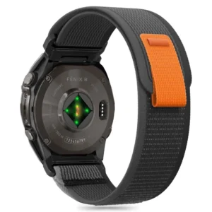 Tech-Protect Nylon Strap for Garmin Fenix 5 / 6 / 6 Pro / 7 / 8 (47MM) - Black