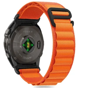 Tech-Protect Nylon Pro Strap for Garmin Fenix 5X / 5X PLUS / 6X / 6X Pro / 7X / 8 (51 MM) - Orange