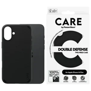 CARE by PanzerGlass Feature Double Defense Case for iPhone 16 Plus - Black