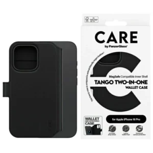 CARE by PanzerGlass Feature Tango 2in1 Wallet MagSafe Case for iPhone 16 Pro - Black