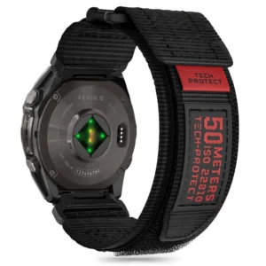 Tech-Protect Scout Pro Strap Garmin Fenix 5 / 6 / 6 Pro / 7 / 8 (47MM) - Black