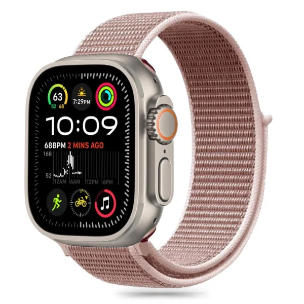 Tech-Protect Nylon Strap for Apple Watch 6 / 7 / 8 / 9 / 10 / SE (40 / 41 / 42 MM) - Pink