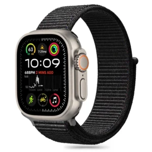 Tech-Protect Nylon Strap for Apple Watch 6 / 7 / 8 / 9 / 10 / SE (40 / 41 / 42 MM) - Black