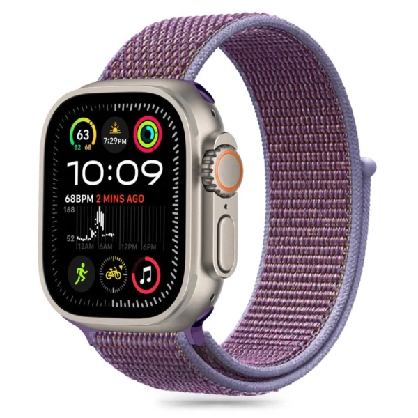 Tech-Protect Nylon Strap for Apple Watch 6 / 7 / 8 / 9 / 10 / SE (40 / 41 / 42 MM) - Purple