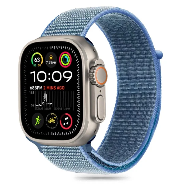 Tech-Protect Nylon Strap for Apple Watch 6 / 7 / 8 / 9 / 10 / SE (40 / 41 / 42 MM) - Blue