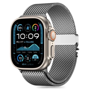 Tech-Protect Milano Strap for Apple Watch 6 / 7 / 8 / 9 / 10 / SE / Ultra 1 / 2 (44 / 45 / 46 / 49 MM) - Silver