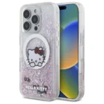 Hello Kitty Liquid Glitter Sweet Kitty Bows MagSafe iPhone 16 Pro Case - White