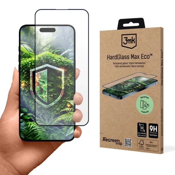 Tempered glass 3mk HardGlass Max Eco for Apple iPhone 15 Pro Max