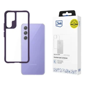 3mk Satin Armor Case+ Purple for Samsung Galaxy A54 5G - transparent