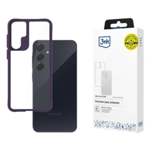 3mk Satin Armor Case+ Purple for Samsung Galaxy A55 5G - transparent