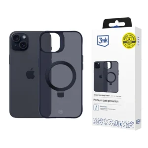 3mk Smoke Case Mag&Stand for Apple iPhone 15 plus - black