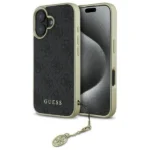 Guess 4G Charms Collection case for iPhone 16 - black