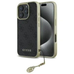 Guess 4G Charms Collection case for iPhone 16 Pro Max - black