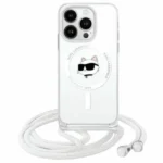 Karl Lagerfeld IML Choupette Head & Cord Magsafe iPhone 16 Case - Clear