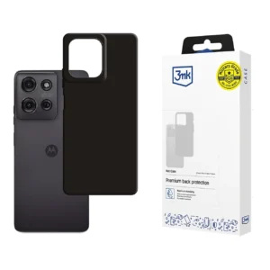 3mk Matt Case for Motorola Moto G75 - Black