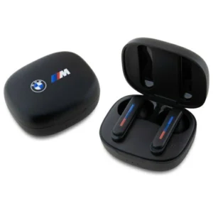 BMW Bluetooth headphones BMBEMIATP20LOK TWS + docking station black/black Printed Logos