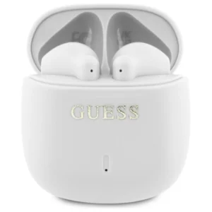 Guess Bluetooth headphones GUTWSJ14ESGH TWS + docking station white/white Printed Classic Logo