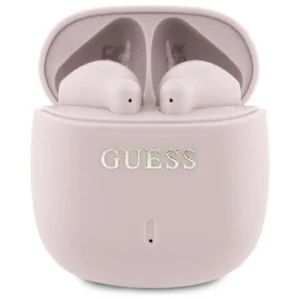 Guess Bluetooth headphones GUTWSJ14ESGP TWS + docking station pink/pink Printed Classic Logo