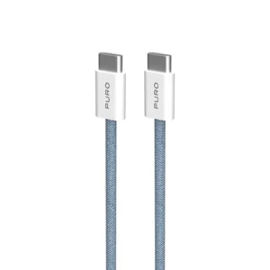 Puro Fabrik 60W USB-C - USB-C Cable 1.5m - Blue