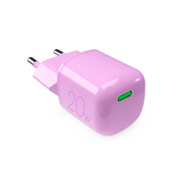 Puro 20W GaN USB-C Wall Charger - Pink