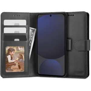 Tech-Protect Wallet Case for Samsung Galaxy S24 FE - Black