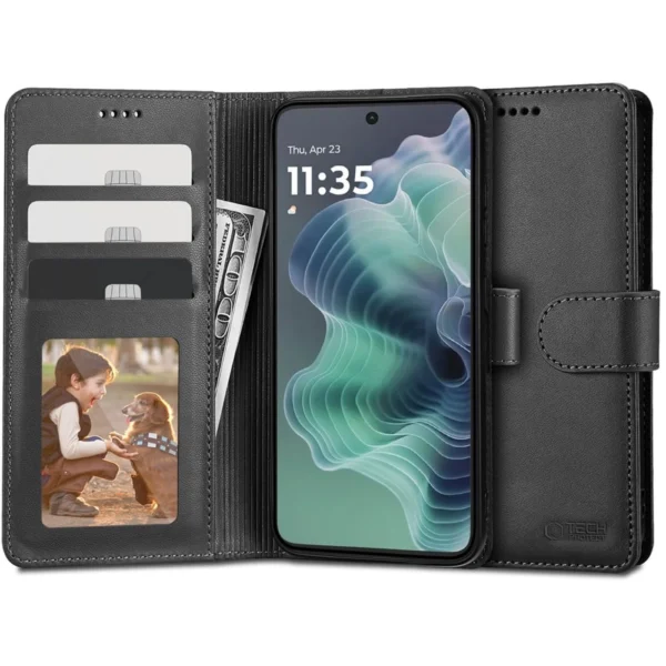 Tech-Protect Wallet Case for Motorola Moto G25 5G - Black