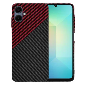 Techsuit - Carbonite FiberShell - Samsung Galaxy A06 - Red Vortex