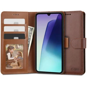 Tech-Protect Wallet Case for Xiaomi Redmi 14C / Poco C75 - Brown