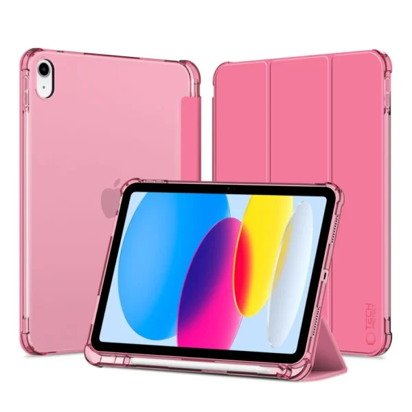 Tech-Protect SC Pen Hybrid Case for iPad 10 / 2022 - Pink - Transparent