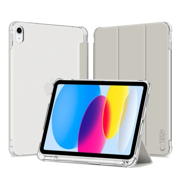 Tech-Protect SC Pen Hybrid Case for iPad 10 / 2022 - Gray - Transparent