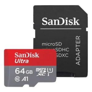 SanDisk - Memory Card Ultra (SDSQUAB-064G-GN6MA) - MicroSDXC with Adapter