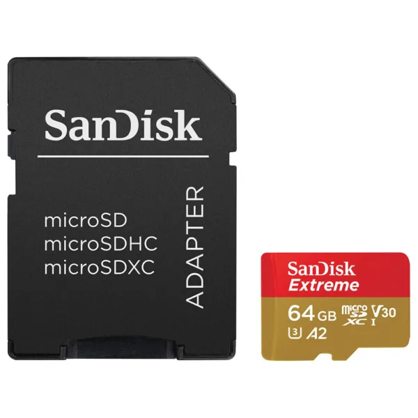 SanDisk - Memory Card Extreme (SDSQXAH-064G-GN6MA) - MicroSDXC