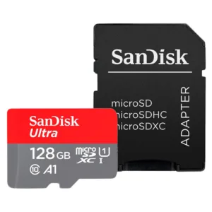 SanDisk - Memory Card Ultra (SDSQUAB-128G-GN6MA) - MicroSDXC with Adapter