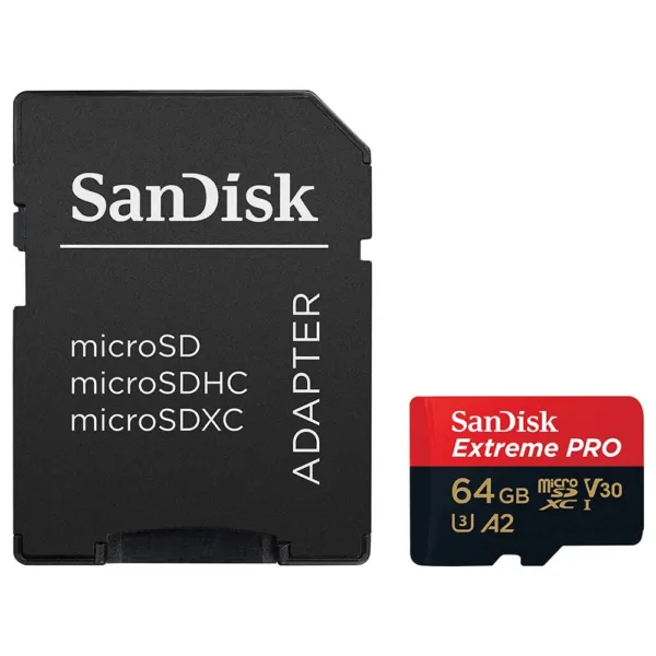 SanDisk - Memory Card Extreme Pro (SDSQXCU-064G-GN6MA) - with Adapter