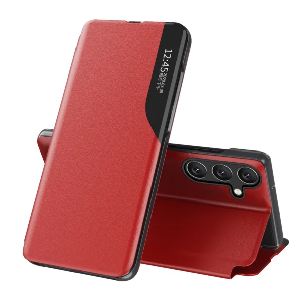 Eco Leather View Case Samsung Galaxy A56 Red