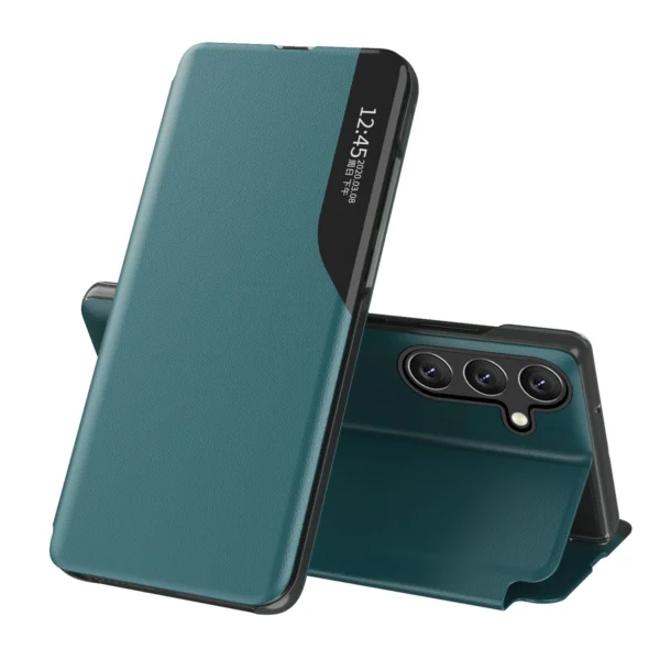 Eco Leather View Case Samsung Galaxy A56 Green