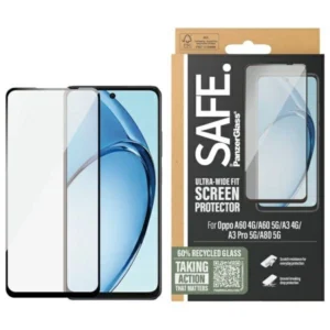 Szkło hartowane SAFE by PanzerGlass Screen Protection Ultra-Wide Fit na Oppo A60 4G / A60 5G  / A3 4G / A3 Pro 5G / A80 5G