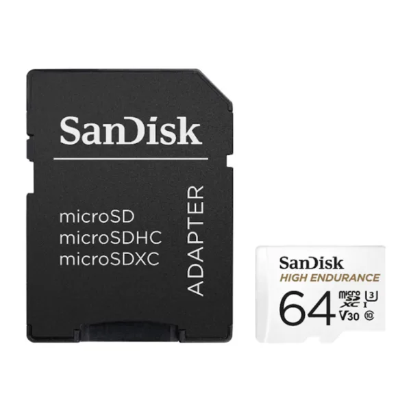 SanDisk - Memory Card High Endurance (SDSQQNR-064G-GN6IA) - with Adapter