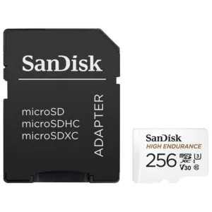 SanDisk - Memory Card High Endurance (SDSQQNR-256G-GN6IA) - with Adapter